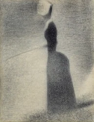 Eine angelnde Frau, 1884
